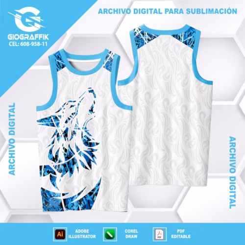 LOBO TEXTURA CELESTE GRUNGE GRIS