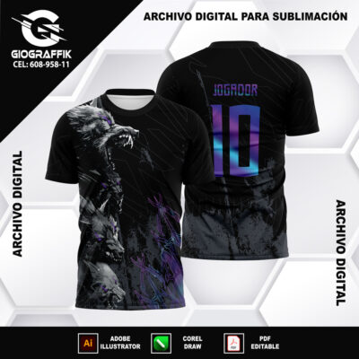 LOBOS FEROZES PATTERNS DEGRADE MORADO