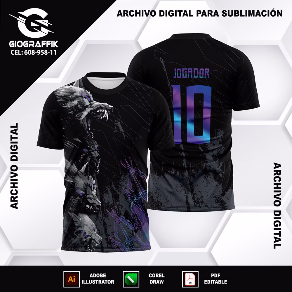 LOBOS FEROZES PATTERNS DEGRADE MORADO