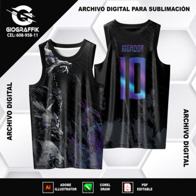 LOBOS FEROZES PATTERNS DEGRADE MORADO