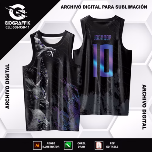 LOBOS FEROZES PATTERNS DEGRADE MORADO