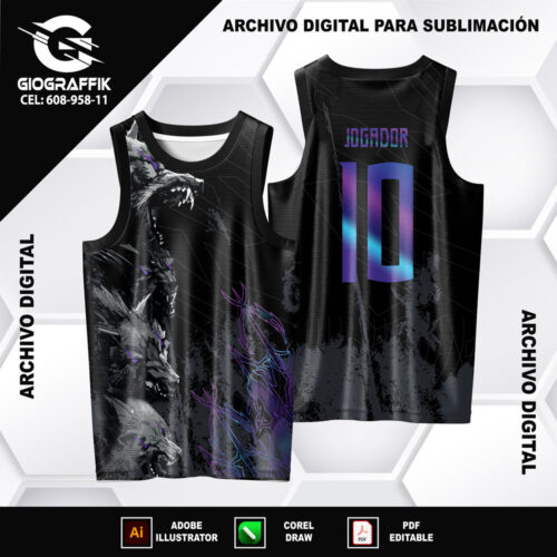LOBOS FEROZES PATTERNS DEGRADE MORADO