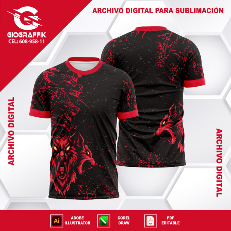 LOBOS RED GRUNGE BLACK FEROZ CONCEPT