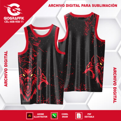 LOBOS RED GRUNGE BLACK FEROZ CONCEPT