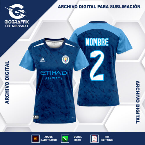 MANCHESTER CITY CIRCLE BLUE GRUNGE
