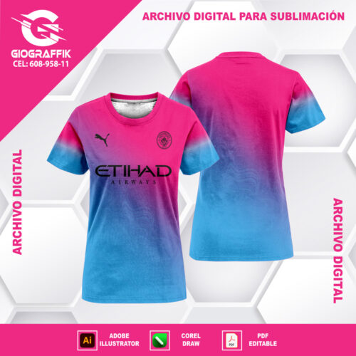 MANCHESTER CITY DEGRADE COLORS