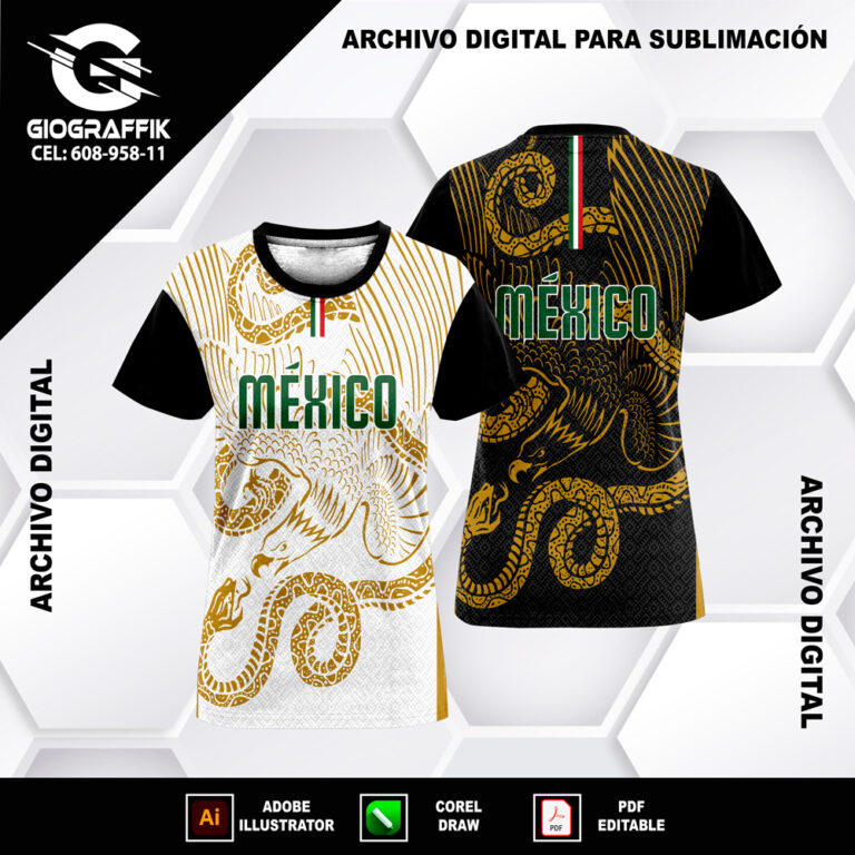 MEXICO DRAGON YELLOW MOSTAZA BLACK PATTERN