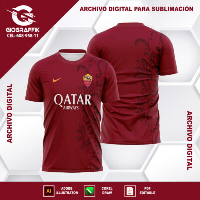 AS ROMA 2024 FLORAL GUINDO