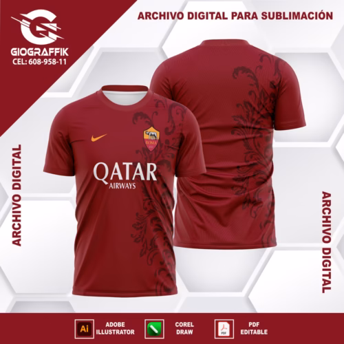 AS ROMA 2024 FLORAL GUINDO