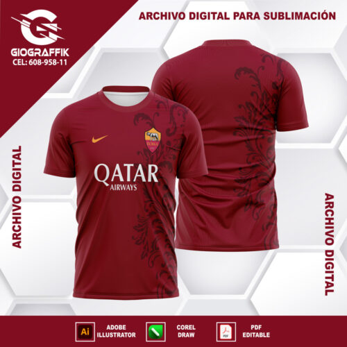AS ROMA 2024 FLORAL GUINDO