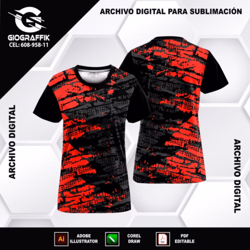 GRUNGE RED BLACK