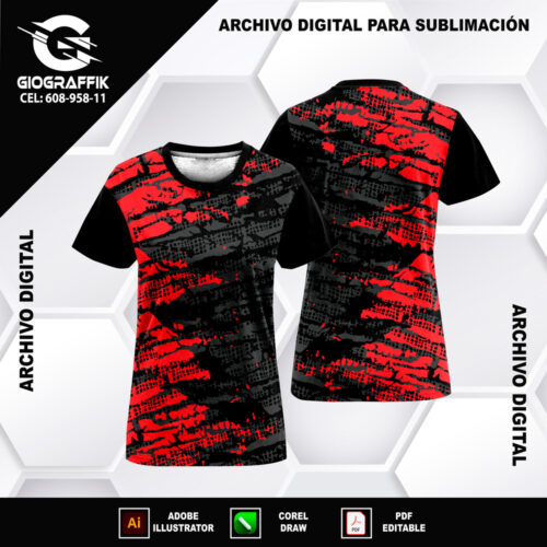 GRUNGE RED BLACK