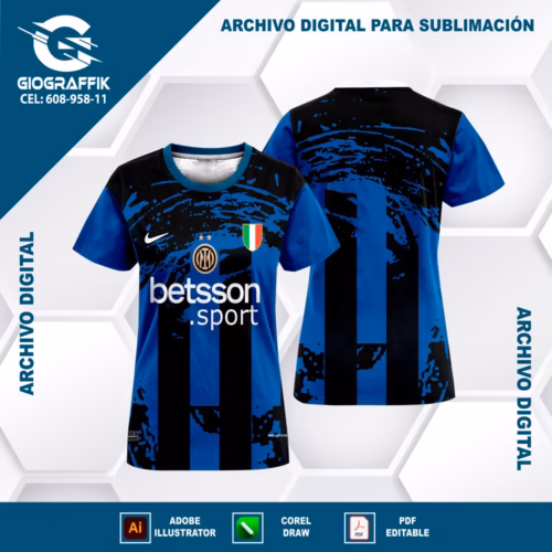 INTER DE MILAN GRUNGE BLUE