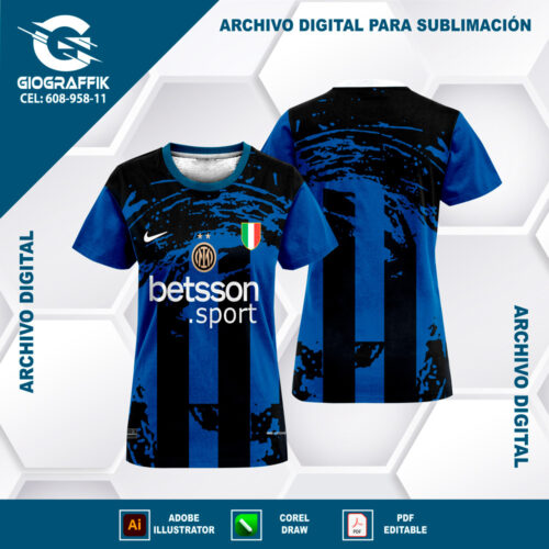 INTER DE MILAN GRUNGE BLUE
