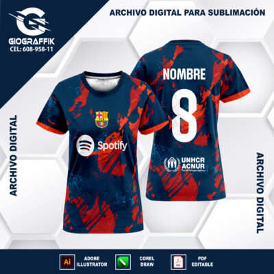 BARCELONA GRUNGE ORANGE BLUE PINTURA
