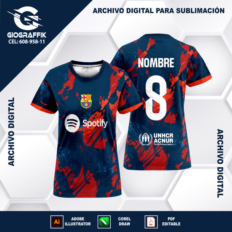BARCELONA GRUNGE ORANGE BLUE PINTURA