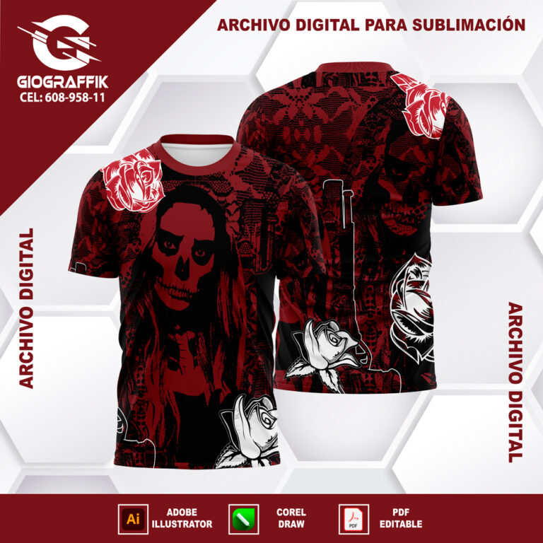 MUERT BLACK GUINDO GRUNGE FLORAL BLANCO