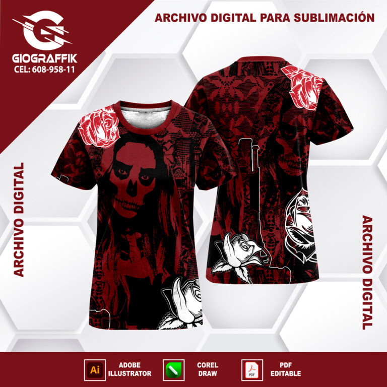 MUERT BLACK GUINDO GRUNGE FLORAL BLANCO