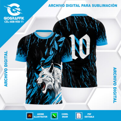 PANTERA BLANCO GARRAS FLORAL GRUNGE BLACK