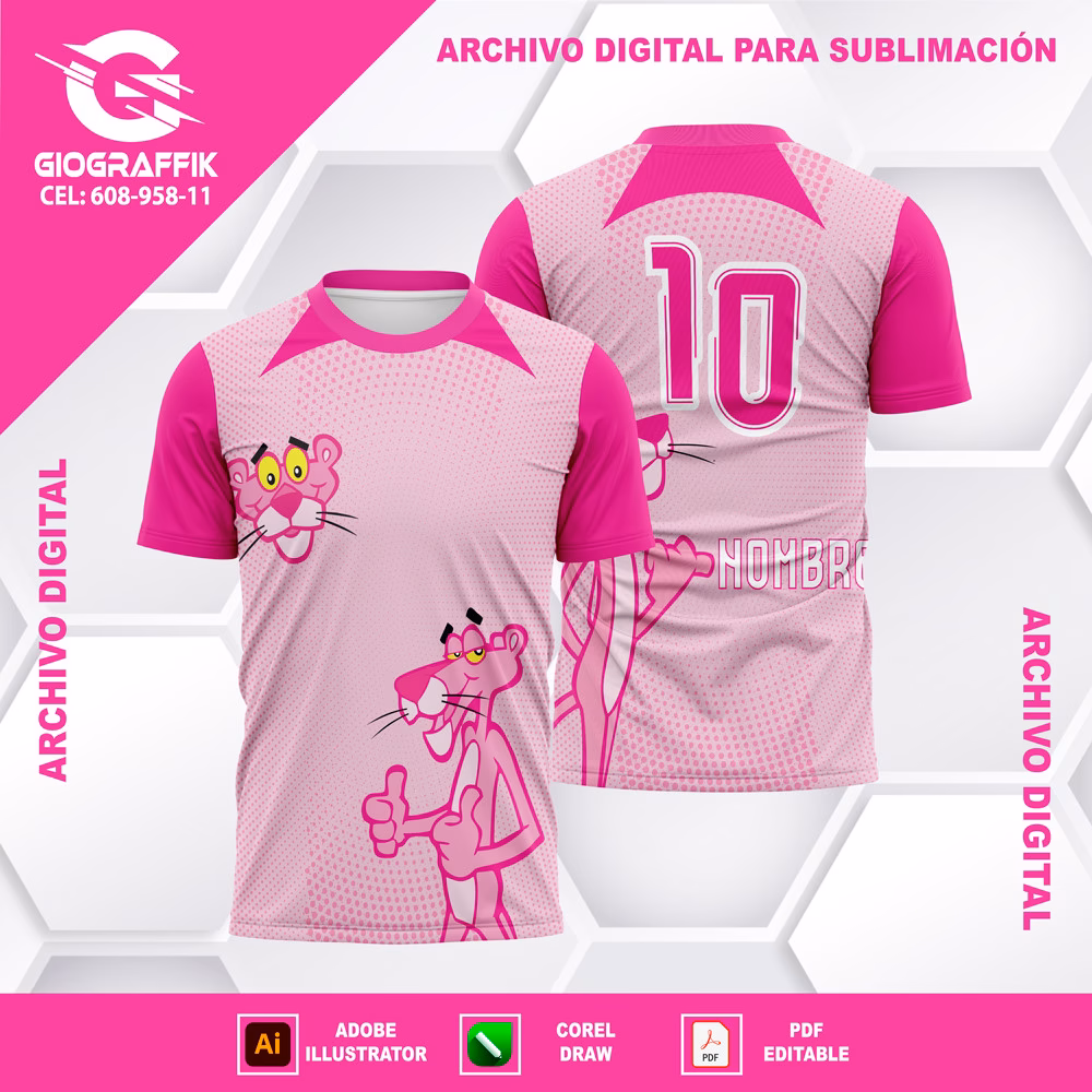 PANTERA ROSA CLASICO PATTERN MAGENTA