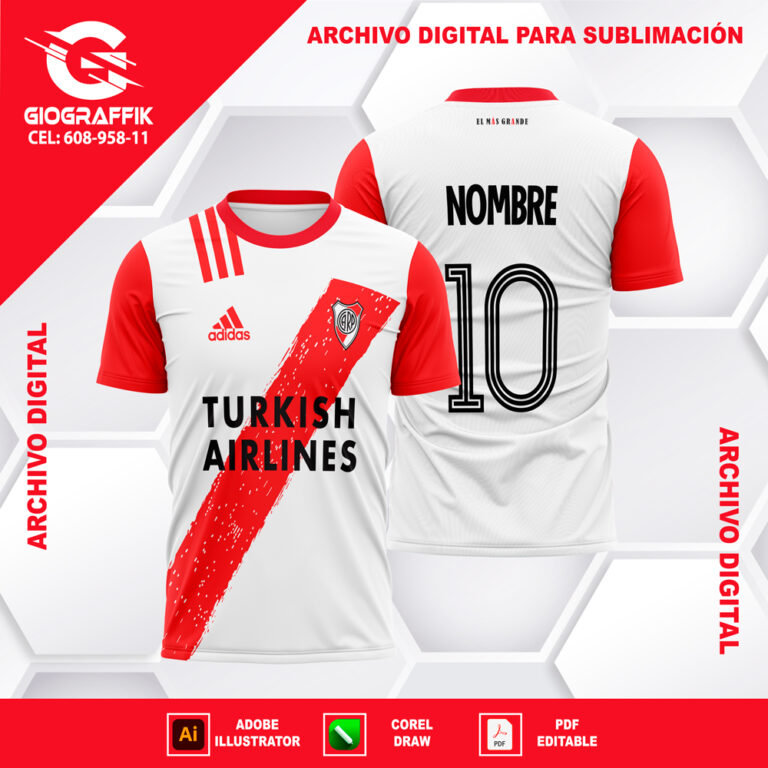 RIVER PLATE 2021-22 GRUNGE RED
