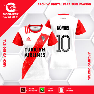 RIVER PLATE 2021-22 GRUNGE RED