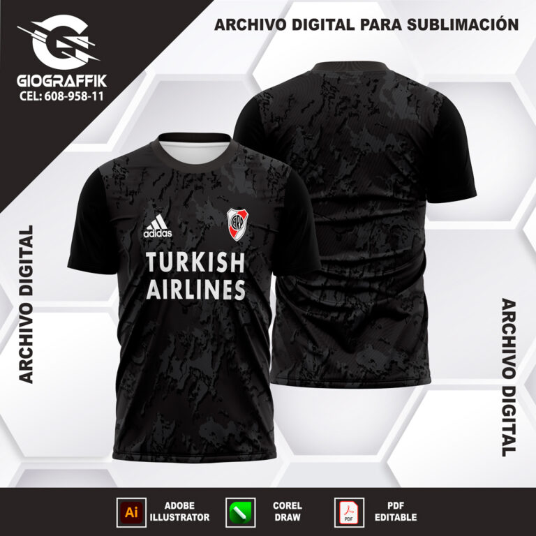 RIVER PLATE BLACK GRUNGE
