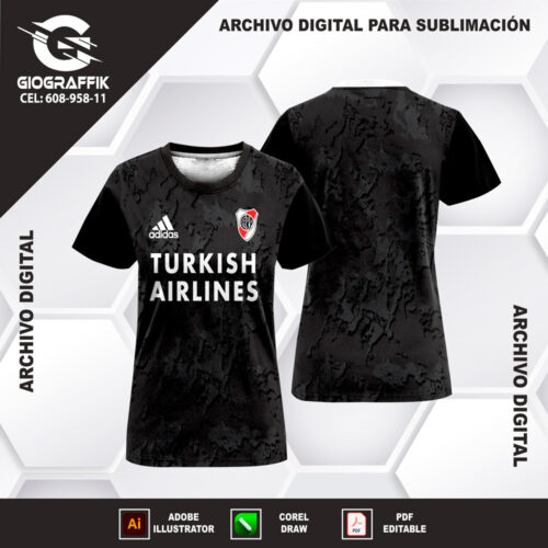 RIVER PLATE BLACK GRUNGE