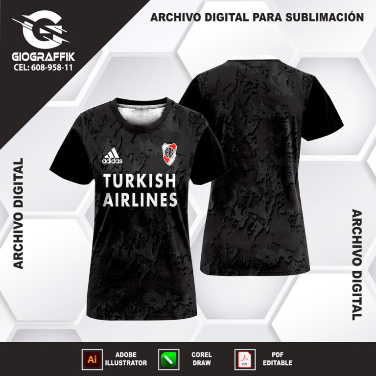 RIVER PLATE BLACK GRUNGE