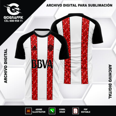 RIVER PLATE GEOMETRIC CUADRADO