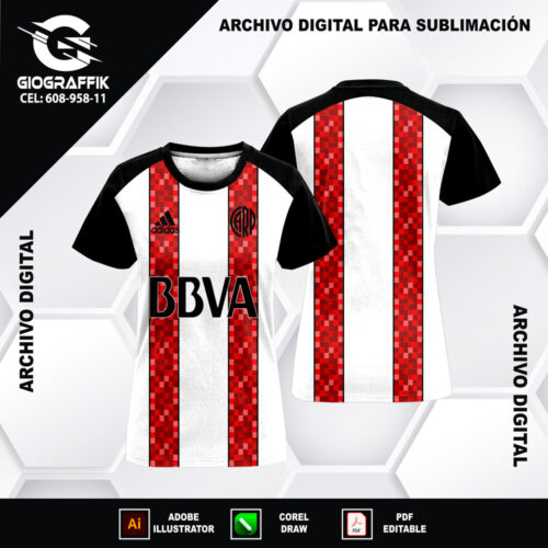 RIVER PLATE GEOMETRIC CUADRADO