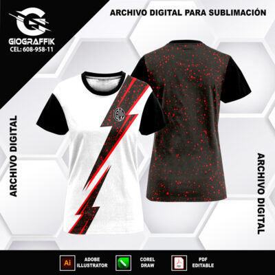 RIVER PLATE GRUNGE RED RAYO