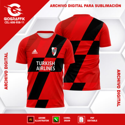 RIVER PLATE RED BLACK