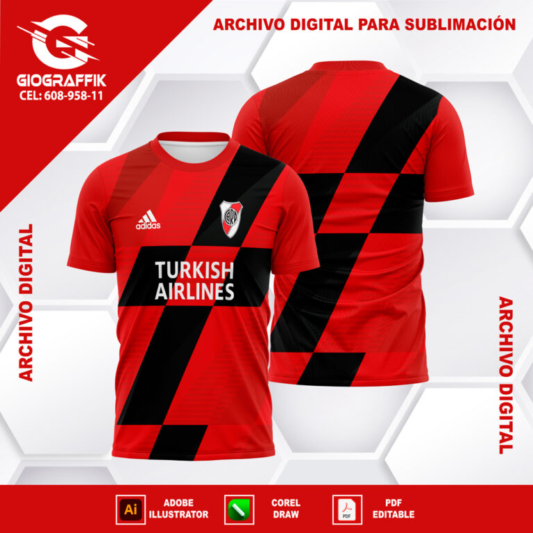 RIVER PLATE RED BLACK