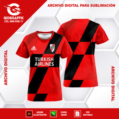 RIVER PLATE RED BLACK