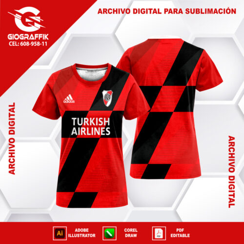 RIVER PLATE RED BLACK