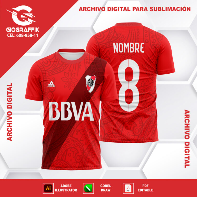 RIVER PLATE RED FLORAL
