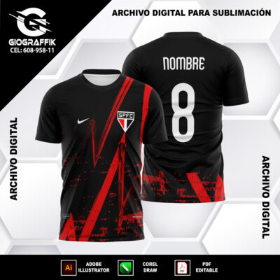 SAO PAULO GRUNGE RED BLACK