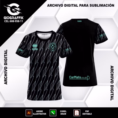 SHEFFIELD UNITED BLACK PATTERN