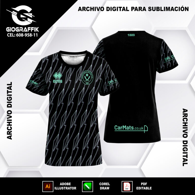 SHEFFIELD UNITED BLACK PATTERN