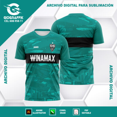 STUTTGART FC GREEN 2023-24 GRUNGE