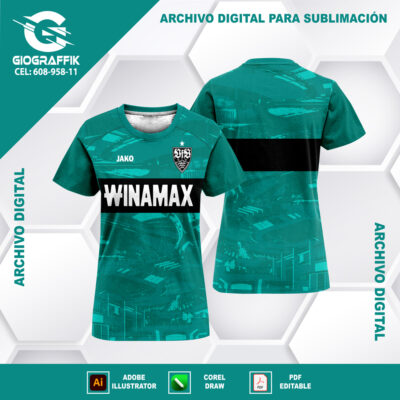 STUTTGART FC GREEN 2023-24 GRUNGE