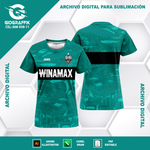 STUTTGART FC GREEN 2023-24 GRUNGE