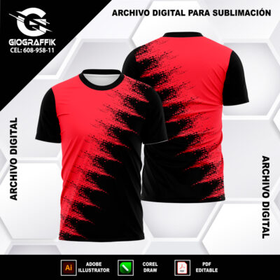 TEXTURA GRUNGE RED BLACK