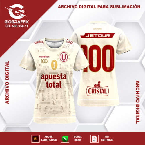 UNIVERSITARIO CENTENARIO CREMA OFICIAL 2024