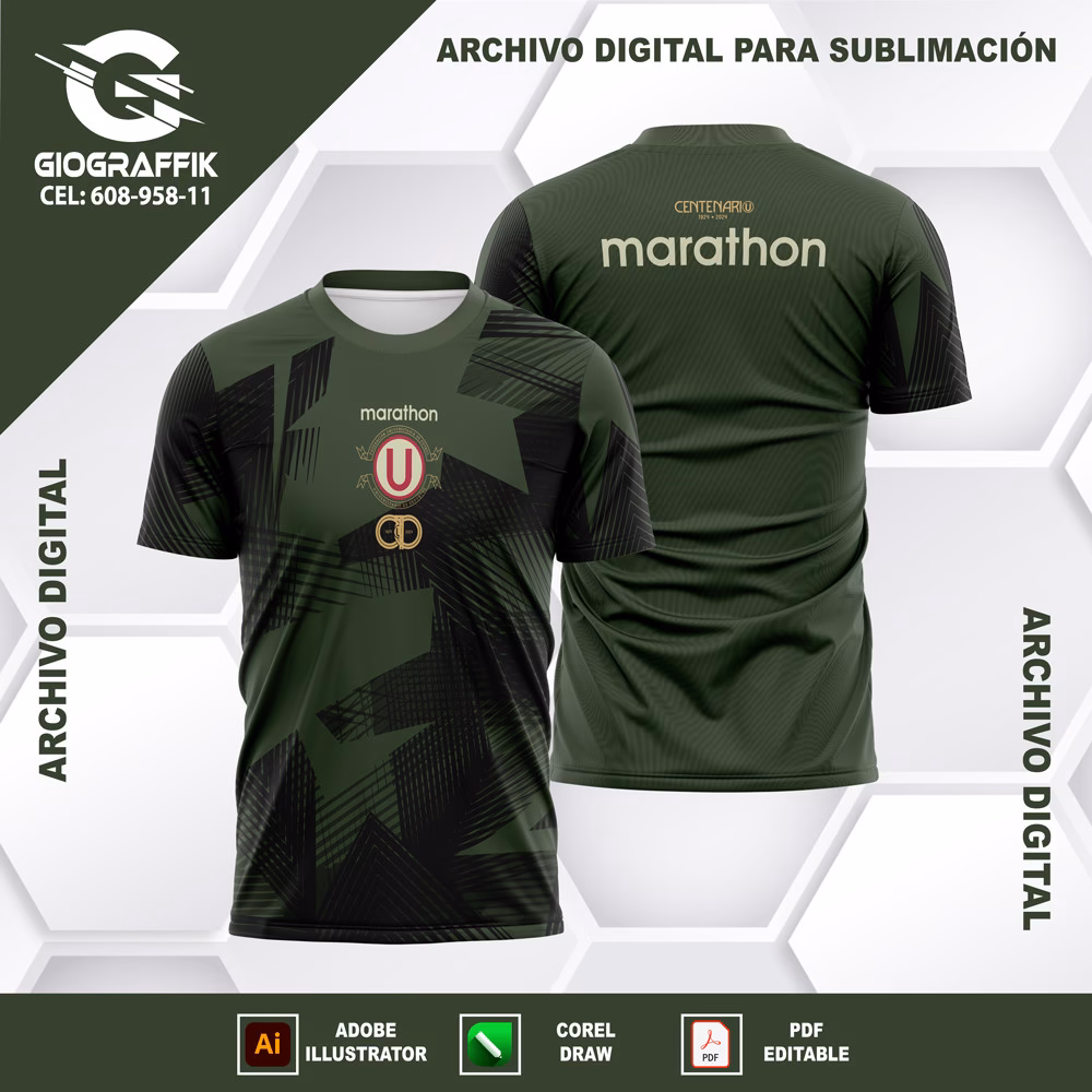 UNIVERSITARIO GREEN GEOMETRIC ANIVERSARIO