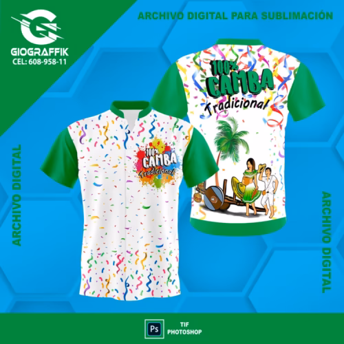 100% CAMBA TRADICIONAL WHITE CARNAVAL