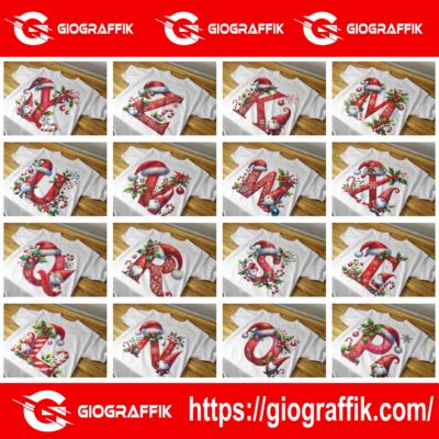 ALFABETO DUENDES NAVIDAD PLAYERAS