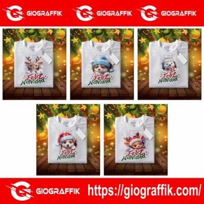 ANIMALITOS NAVIDAD PLAYERAS