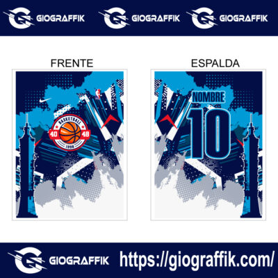 BASKETBALL BLUE 40 48 GRUNGE MANCHAS